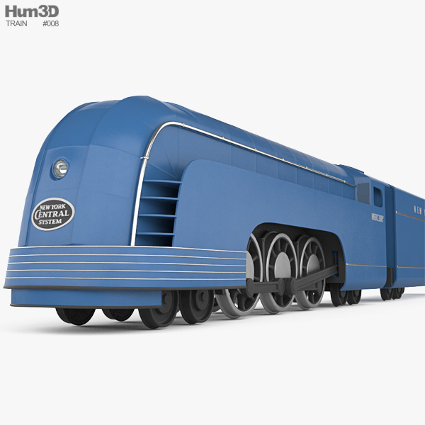 Mercury Streamliner train 3D модель