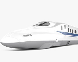 N700 Series Shinkansen 列車 3Dモデル