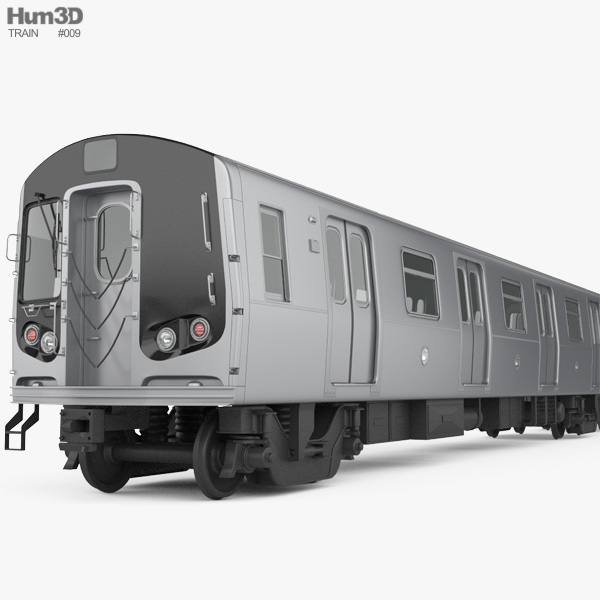 R160 NYC Subway car 3D model