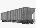 Railroad hopper wagon Modelo 3D