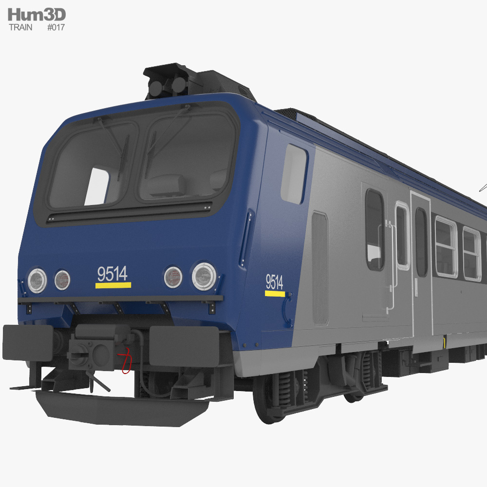 SNCF Class Z 7300 Electric Train 3D model