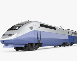 SNCF TGV 2N2 Euroduplex 鐵路列車 3D模型