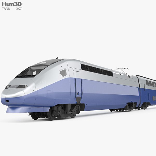 SNCF TGV 2N2 Euroduplex Trem Modelo 3d