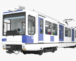 TL Metro M1 com interior Modelo 3d