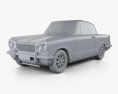 Triumph Sports 6 1962 3D模型 clay render
