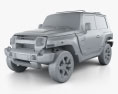 Troller T4 2017 3D модель clay render