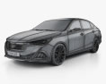 GAC Trumpchi GA6 2017 3D-Modell wire render
