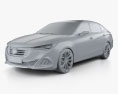 GAC Trumpchi GA6 2017 3D-Modell clay render