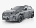 Trumpchi GS3 2024 3D 모델  wire render