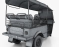 Tuk-Tuk Thailand Auto rickshaw 1980 3D модель