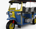 Tuk-Tuk Thailand Auto rickshaw 1980 3D模型