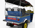 Tuk-Tuk Thailand Auto rickshaw 1980 Modello 3D
