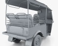 Tuk-Tuk Thailand Auto rickshaw 1980 Modelo 3D