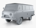UAZ 452 (2206) 2024 3D-Modell clay render
