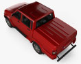 UAZ Patriot (23632) Pickup with HQ interior 2017 3d model top view