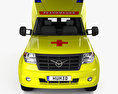 UAZ Profi Ambulancia 2019 Modelo 3D vista frontal