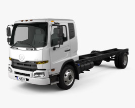 3D model of UD Trucks UD1800 Chassis Truck 2015