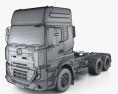 UD Trucks Quester Sattelzugmaschine 2016 3D-Modell wire render