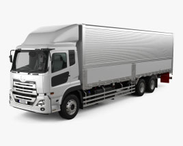 3D model of UD-Trucks Quon GW Quester Box Truck 2022