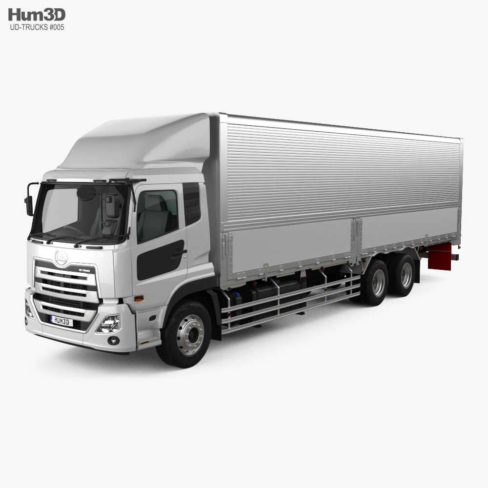 UD-Trucks Quon GW Quester Box Truck 2022 3D model