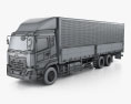 UD-Trucks Quon GW Quester Box Truck 2019 3d model wire render