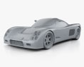 Ultima GTR 2014 Modello 3D clay render