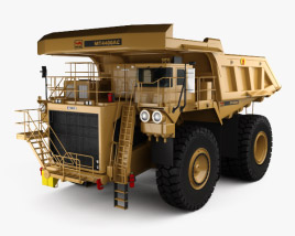 3D model of Unit Rig MT4400AC Camion Benne 2017