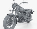 Ural Solo sT 2013 3Dモデル clay render