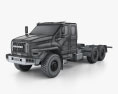 Ural Next Вантажівка шасі 2018 3D модель wire render