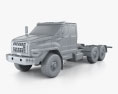 Ural Next Chasis de Camión 2018 Modelo 3D clay render