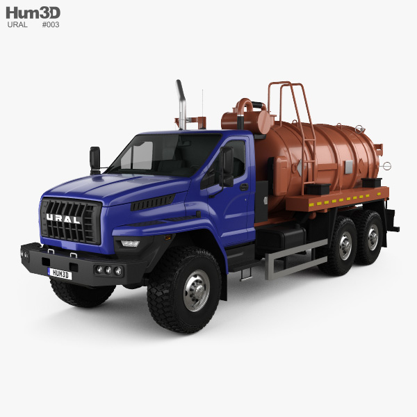 Ural Next Tanker Truck 2018 3D model