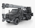 Ural Next Crane Truck 2018 3d model wire render
