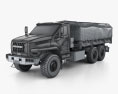 Ural Next Flatbed Canopy Truck 2018 3d model wire render