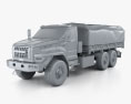 Ural Next Flatbed Canopy Truck 2018 3D-Modell clay render