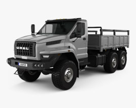 3D model of Ural Next Flatbed Truck 2018