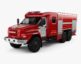 3D model of Ural Next Fire Truck AC-60-70 2018