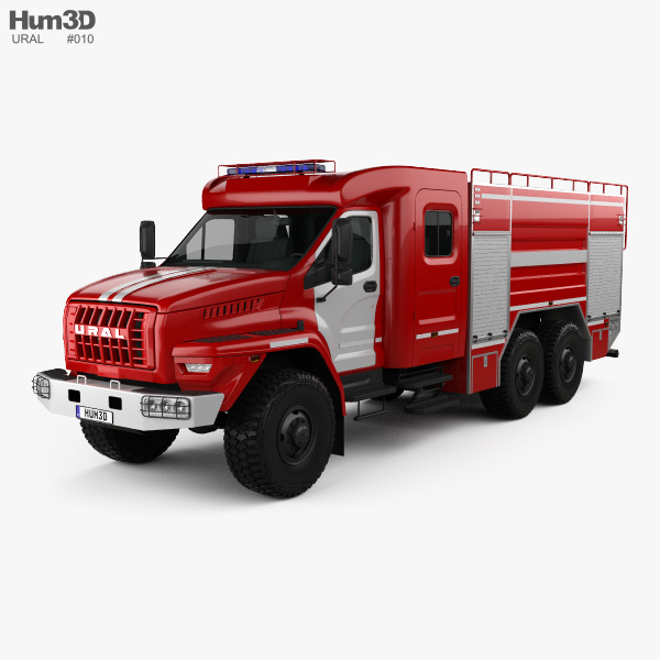 Ural Next 消防车 AC-60-70 2018 3D模型