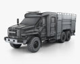 Ural Next Fire Truck AC-60-70 2018 3d model wire render