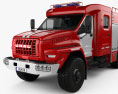 Ural Next Fire Truck AC-60-70 2018 3d model