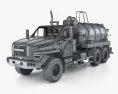 Ural Next Tanker Truck with HQ interior 2015 3D 모델  wire render