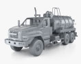 Ural Next Tanker Truck with HQ interior 2015 3d model clay render