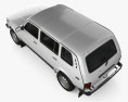 Lada Niva 4x4 2131 2014 3D模型 顶视图