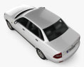Lada Priora 2170 세단 2014 3D 모델  top view