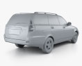 Lada Priora 2171 wagon 2014 3D模型