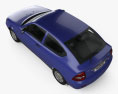 Lada Priora 21728 쿠페 2014 3D 모델  top view