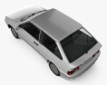 VAZ Lada Samara (2113) 掀背车 3门 2014 3D模型 顶视图