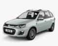 VAZ Lada Kalina (2194) Wagon 2017 3Dモデル