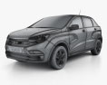 VAZ Lada XRAY 2018 3D модель wire render
