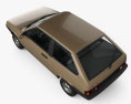 VAZ Lada 2108 2003 3D模型 顶视图