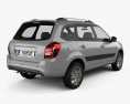 VAZ Lada Granta wagon 2024 3D-Modell Rückansicht
